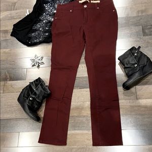 Maroon jeggings